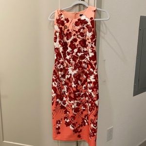 WHBM floral sheath dress